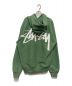 stussy (ステューシー) Big Stock Hooded Sweat グリーン サイズ:L：10000円