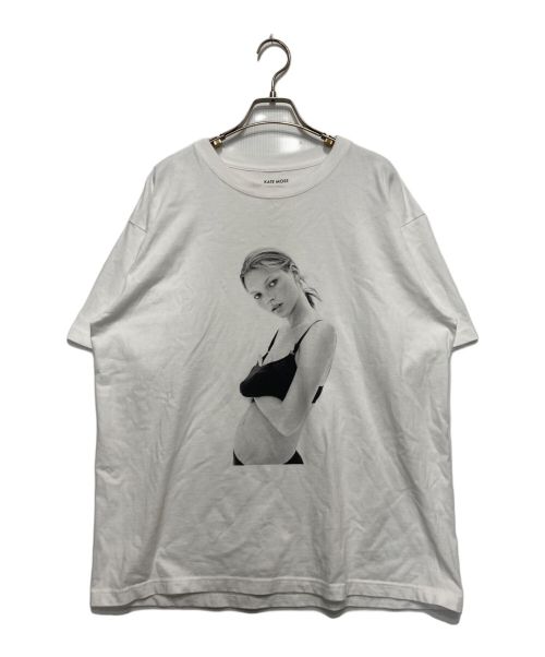 BIOTOP（ビオトープ）BIOTOP (ビオトープ) KATE MOSS by DAVID SIMS Photo T-shirts ホワイト サイズ:XLの古着・服飾アイテム