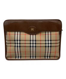 Burberry's（バーバリーズ）の古着「ノヴァチェッククラッチバッグ」｜ベージュ