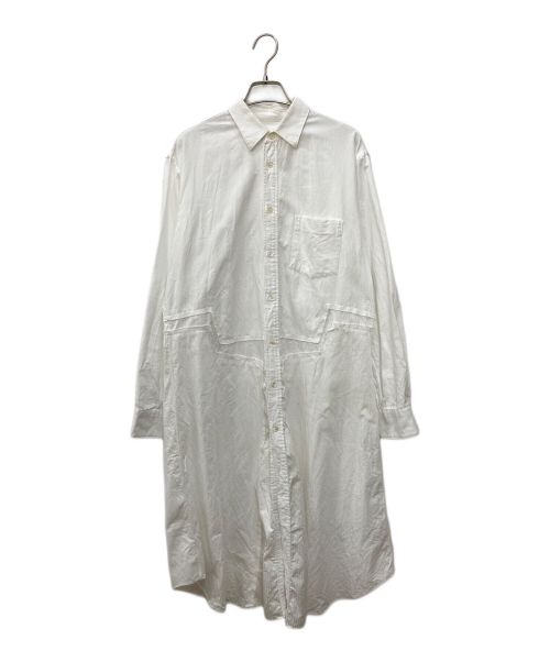 COMME des GARCONS SHIRT（コムデギャルソンシャツ）COMME des GARCONS SHIRT (コムデギャルソンシャツ) ロングシャツ ホワイト サイズ:XSの古着・服飾アイテム