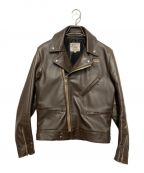 Lewis Leathersルイスレザース）の古着「CYCLONE REGULAR FIT LEATHER JACKET」｜ブラウン