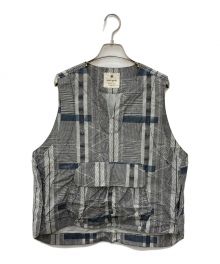 Snow peak（スノーピーク）の古着「Printed Proof Canvas Vest」｜グレー