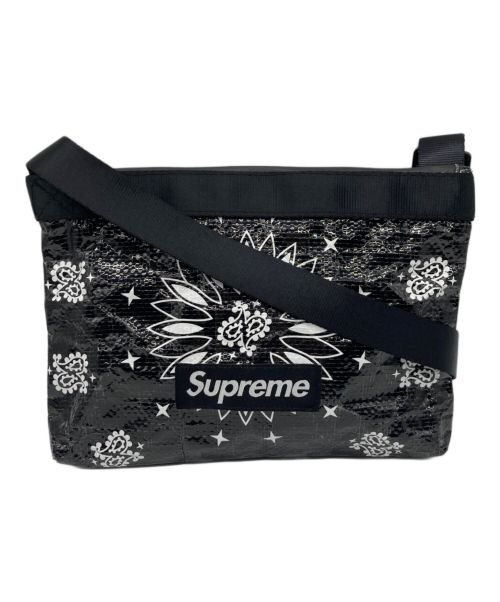 SUPREME（シュプリーム）Supreme (シュプリーム) Bandana Tarp Side Bag ブラックの古着・服飾アイテム