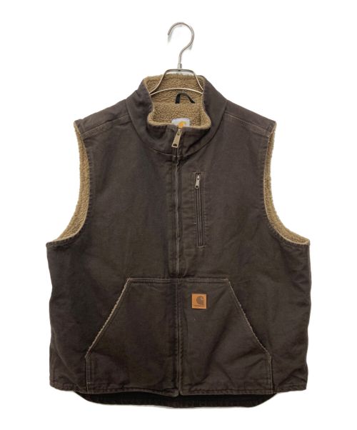 CarHartt（カーハート）CarHartt (カーハート) ダックベスト ブラウン サイズ:Lの古着・服飾アイテム