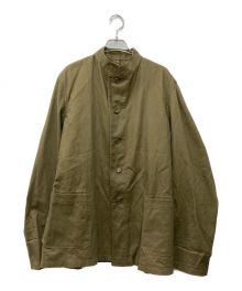 チェコ軍（チェコグン）の古着「チェコ軍スタンドカラーシャツ」｜カーキ