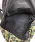 中古・古着 A BATHING APE (アベイシングエイプ) CAMO DAYPACK カーキ：7000円