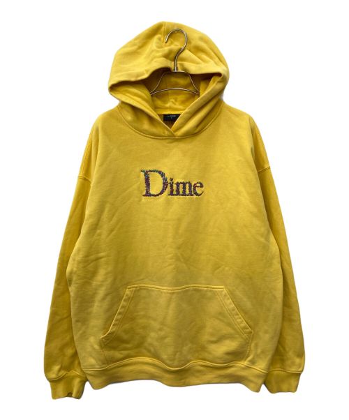 Dime（ダイム）Dime (ダイム) 刺繍パーカー イエロー サイズ:Lの古着・服飾アイテム