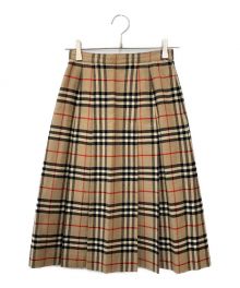 Burberry's（バーバリーズ）の古着「ノヴァチェックスカート」｜ベージュ