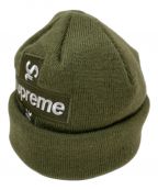 SUPREME×New Eraシュプリーム×ニューエラ）の古着「Cross Box Logo Beanie」｜オリーブ