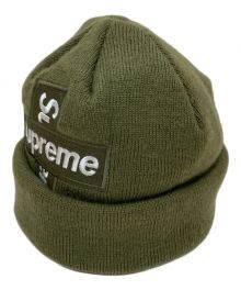 SUPREME×New Era（シュプリーム×ニューエラ）の古着「Cross Box Logo Beanie」｜オリーブ