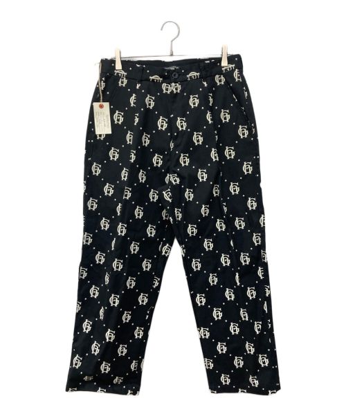 GLAD HAND（グラッドハンド）GLAD HAND (グラッドハンド) FAMILY CREST - SLACKS　ファミリークレスト　スラックス ブラック サイズ:Lの古着・服飾アイテム