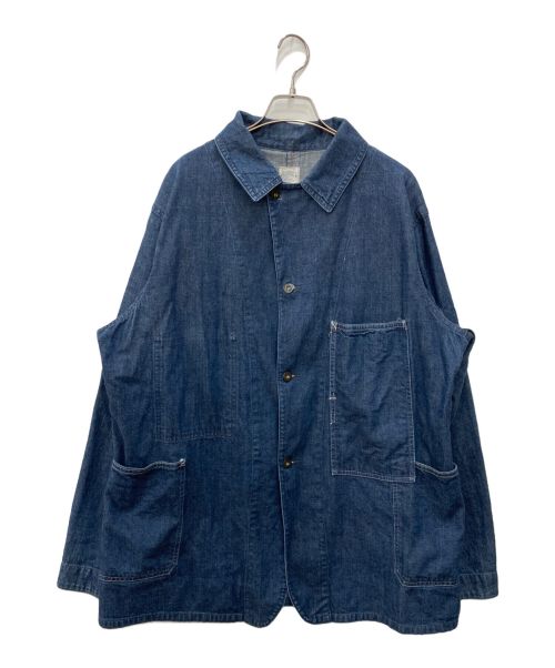 POST O'ALLS（ポストオーバーオールズ）POST O'ALLS (ポストオーバーオールズ) カバーオール インディゴ サイズ:XLの古着・服飾アイテム