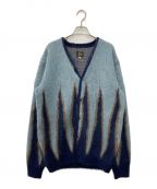 Needlesニードルズ）の古着「Mohair Cardigan Flame」｜ブルー