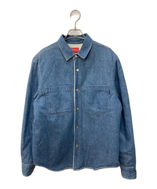 SUPREME（シュプリーム）SUPREME (シュプリーム) Sherpa Lined Denim Shirt　シャルパラインドデニムシャツ インディゴ サイズ:Sの古着・服飾アイテム