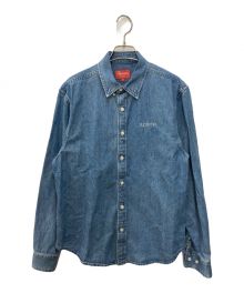 SUPREME（シュプリーム）の古着「Classic Logo Denim Shirt　クラシックロゴデニムシャツ」｜インディゴ