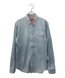 SUPREME（シュプリーム）の古着「Embossed Denim S/S Shirt　エンボスデニム SS シャツ」｜インディゴ