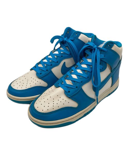 NIKE（ナイキ）NIKE (ナイキ) DUNK HI RETRO LASER BLUE　ダンクハイレトロレーザーブルー ブルー×ホワイト サイズ:27.5㎝の古着・服飾アイテム