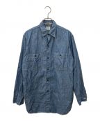 orSlowオアスロウ）の古着「CHAMBRAY WORK SHIRT シャンブレーワークシャツ」｜インディゴ