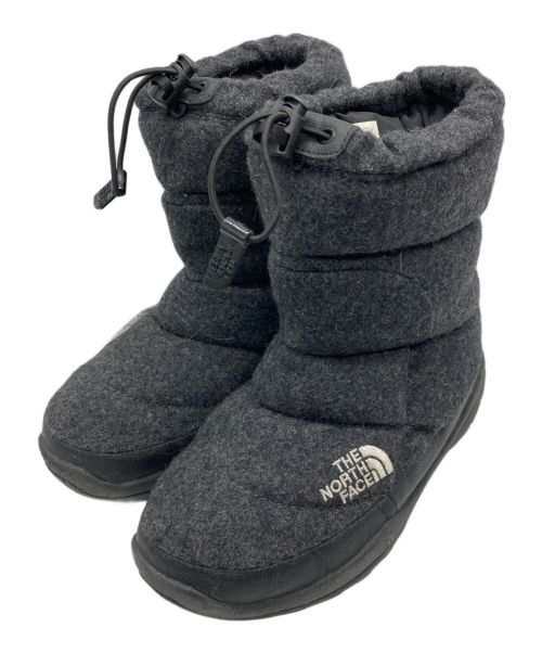 THE NORTH FACE（ザ ノース フェイス）THE NORTH FACE (ザ ノース フェイス) Nuptse Bootie Wool　ヌプシブーティウール グレー サイズ:23㎝の古着・服飾アイテム