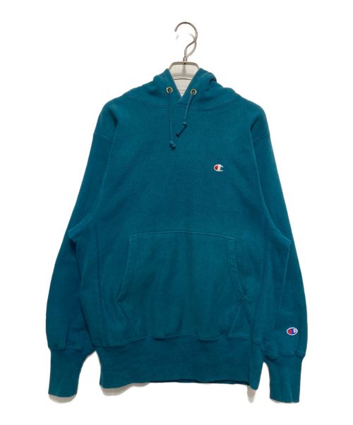 Champion（チャンピオン）Champion (チャンピオン) 90'sリバースウィーブパーカー ブルー サイズ:Ⅿの古着・服飾アイテム