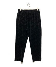 BUDSPOOL×Gakkin（バッズプール×ガッキン）の古着「花罰家紋VELOUR EASY PANTS」｜ブラック