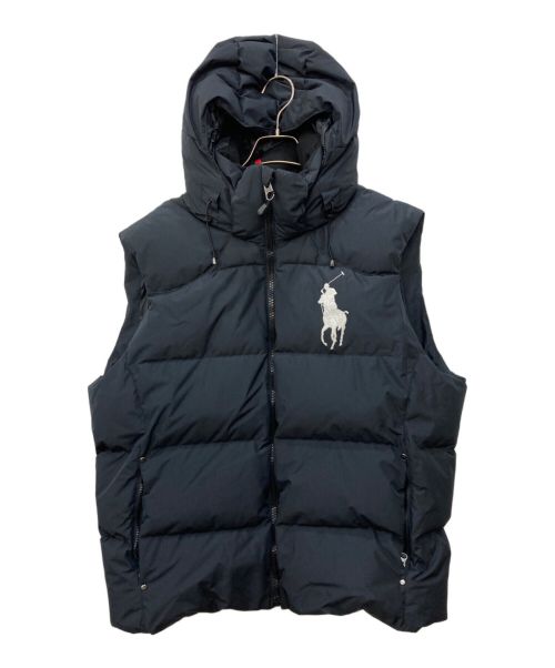 RALPH LAUREN（ラルフローレン）RALPH LAUREN (ラルフローレン) ビッグポニーダウンベスト ブラック サイズ:Xlの古着・服飾アイテム