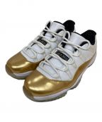 NIKEナイキ）の古着「AIR JORDAN 11 RETRO LOW CLOSING CEREMONY　エアジョーダン11レトロ ロー クロージングセレモニー」｜ホワイト×ゴールド