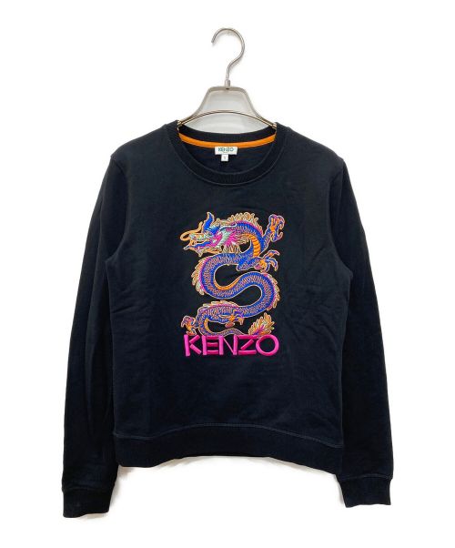 KENZO（ケンゾー）KENZO (ケンゾー) ドラゴン刺繍スウェット ブラック サイズ:Sの古着・服飾アイテム