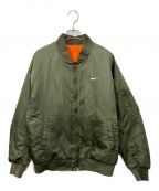 NIKEナイキ）の古着「NSW NIKE VRSTY BMBR JKT  ボンバージャケット」｜カーキ