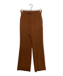 Mame Kurogouchi（マメクロゴウチ）の古着「High Waisted Center Creased Pants」｜ブラウン