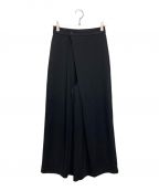 HYKEハイク）の古着「SATIN WIDE LEG PANTS」｜ブラック