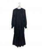 HYKEハイク）の古着「SHIRRED VOILE DRESS」｜ブラック