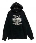 New Era×YOHJI YAMAMOTOニューエラ×ヨウジヤマモト）の古着「HOODIE YY VISOR ADDRESS LOGO HM BLK　フーディーYYバイザーアドレスロゴHMブラック」｜ブラック