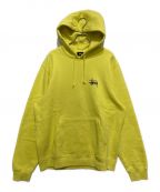 stussyステューシー）の古着「Stock Logo Hoodie　ストックロゴフーディー」｜イエロー