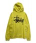 stussy (ステューシー) Stock Logo Hoodie　ストックロゴフーディー イエロー サイズ:L：10000円