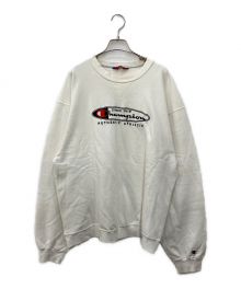 Champion（チャンピオン）の古着「90'sクルーネックスウェット」｜ホワイト