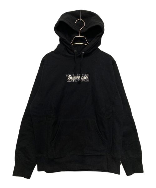 SUPREME（シュプリーム）SUPREME (シュプリーム) BANDANA BOX LOGO HOODED SWEATSHIR　バンダナボックスロゴ　フーデッドスウェットシャツ ブラック サイズ:Sの古着・服飾アイテム