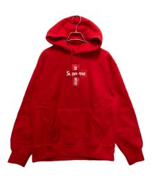 SUPREME（シュプリーム）の古着「Cross Box Logo Hooded Sweatshirt　クロスボックスロゴ フーデッドスウェットシャツ」｜レッド