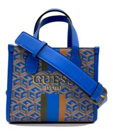 GUESS（ゲス）の古着「SILVANIA MINI TOTE」｜ブルー