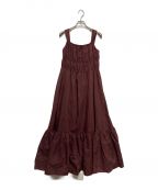 HER LIP TOハーリップトゥ）の古着「Double Bow Summer Long Dress」｜ボルドー