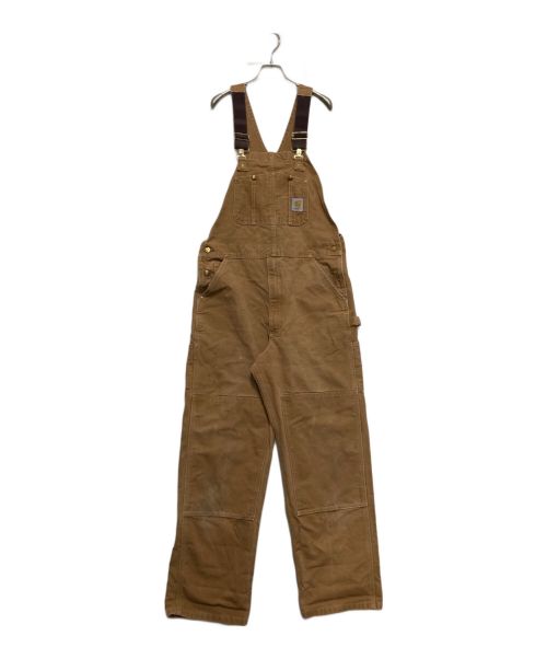 CarHartt（カーハート）CarHartt (カーハート) ダブルニーオーバーオール ブラウン サイズ:SIZE 96cm (W38)の古着・服飾アイテム