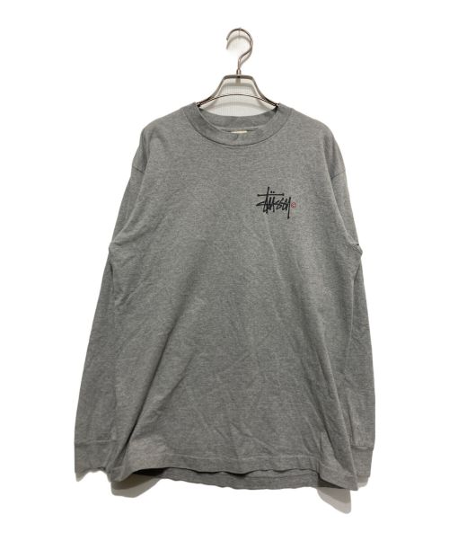 stussy（ステューシー）stussy (ステューシー) ロングスリーブカットソー グレー サイズ:Lの古着・服飾アイテム