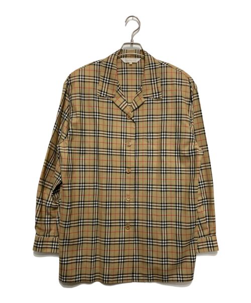 Burberry's（バーバリーズ）Burberry's (バーバリーズ) ノヴァチェックシャツ ベージュ サイズ:SIZE17の古着・服飾アイテム