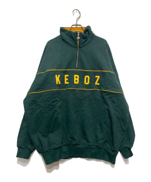 KEBOZ（ケボズ）KEBOZ (ケボズ) ハーフジップスウェット グリーン サイズ:Lの古着・服飾アイテム