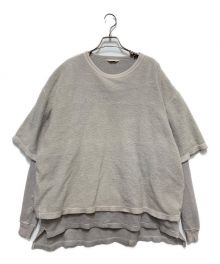 WELLDER（ウェルダー）の古着「Layered Sleeves Crewneck　レイヤードスリーブクルーネック」｜グレー