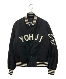 Y-3（ワイスリー）の古着「Yohji Letter Bomber Jacket　ヨウジ レター ボンバージャケット」｜ブラック