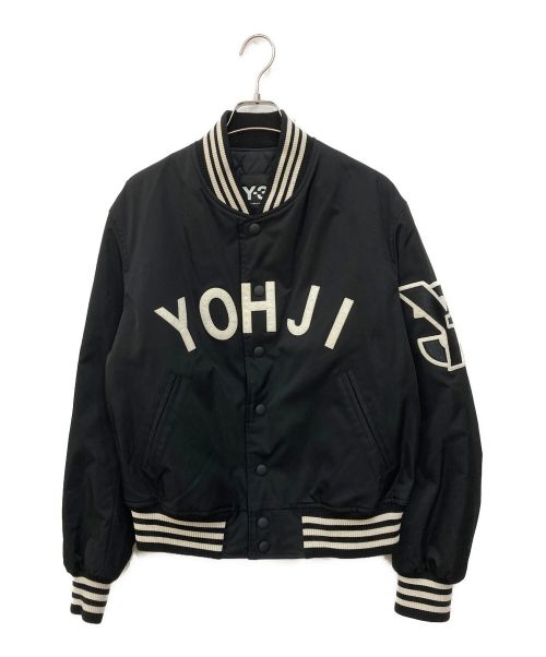 Y-3（ワイスリー）Y-3 (ワイスリー) Yohji Letter Bomber Jacket　ヨウジ レター ボンバージャケット ブラック サイズ:Sの古着・服飾アイテム