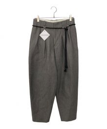 ETHOSENS（エトセンス）の古着「HONEYCOMB TAPERED SLACKS　ハニカムテーパードスラックス」｜グレー