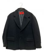 5525galleryゴーゴーニーゴーギャラリー）の古着「WIDE LAPEL JACKET　ワイドラペルジャケット」｜ブラック