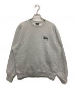 stussyステューシー）の古着「両面ロゴプリントスウェット」｜グレー